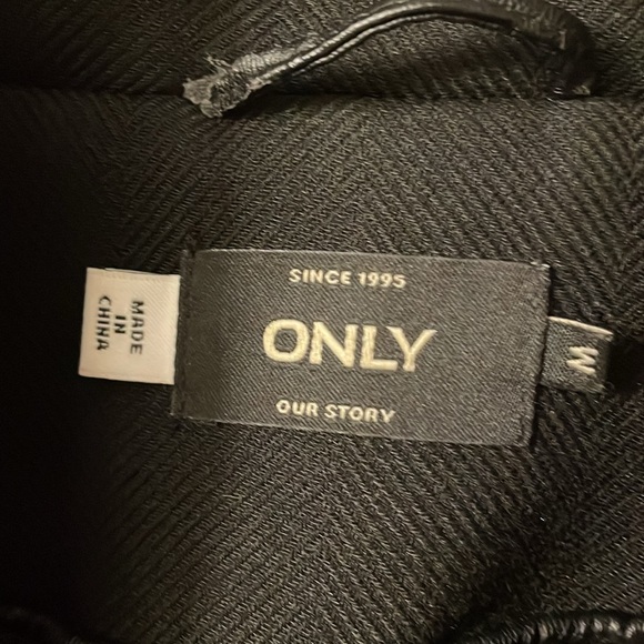 Only Black Trench Coat Timeless Style ptp 19.5” - Picture 11 of 13